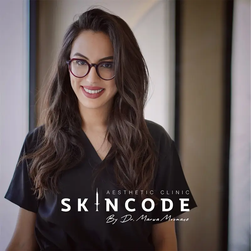 Dr Marwa Moumane, médecin esthétique et anti-âge, fondatrice du cabinet SKINCODE à Casablanca
